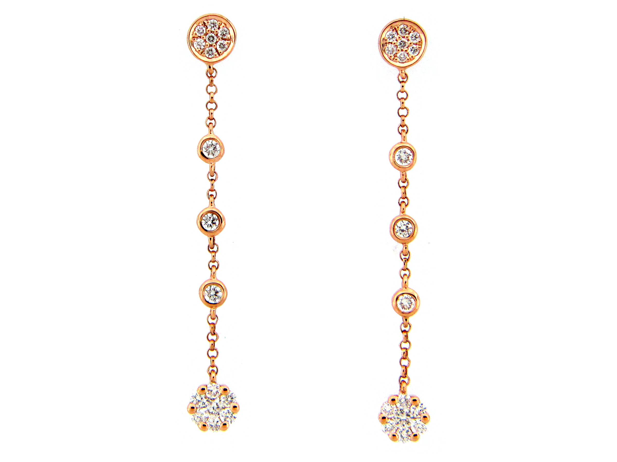 Dilamani Jewelry Diamond Station Earrings