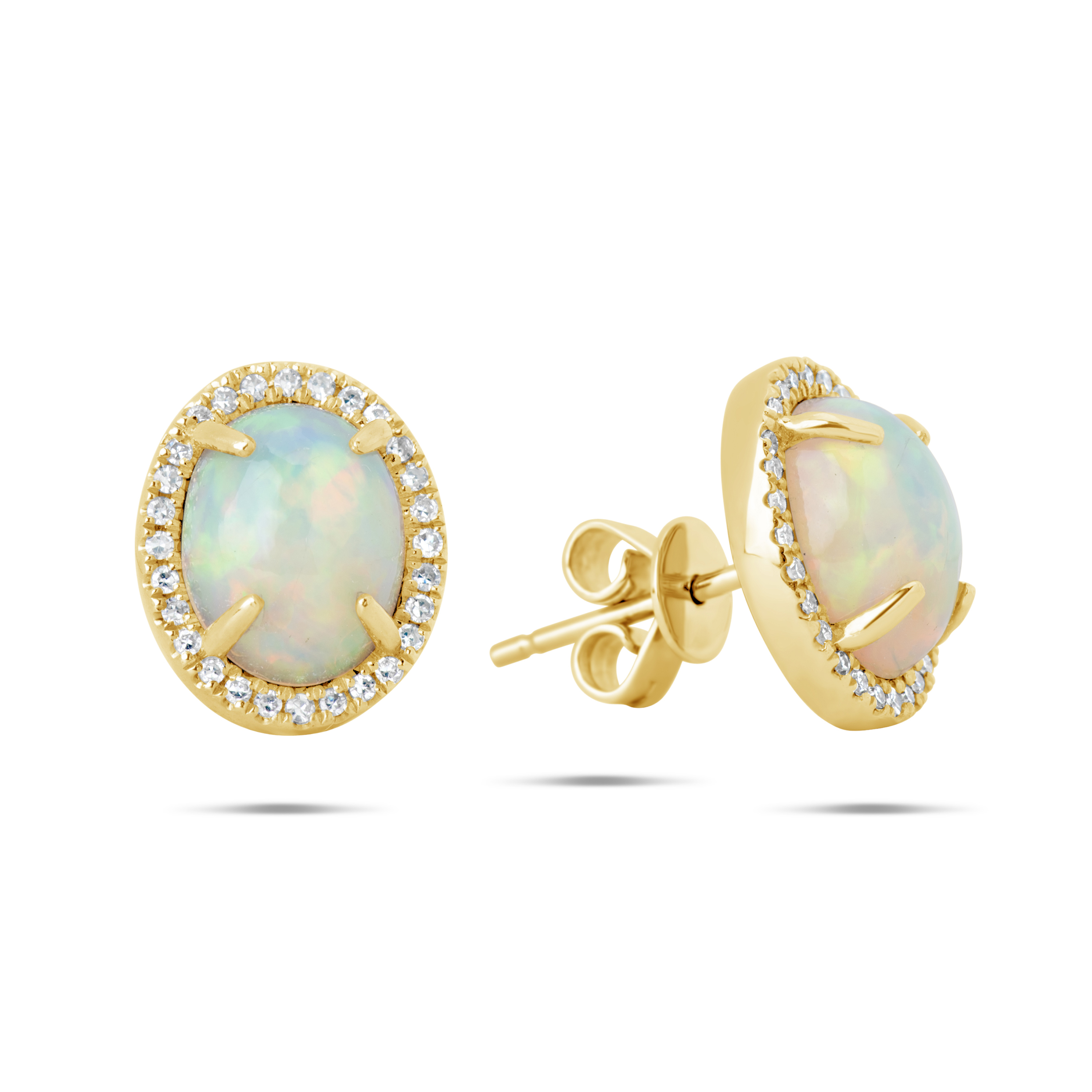 Opal & Diamond earring