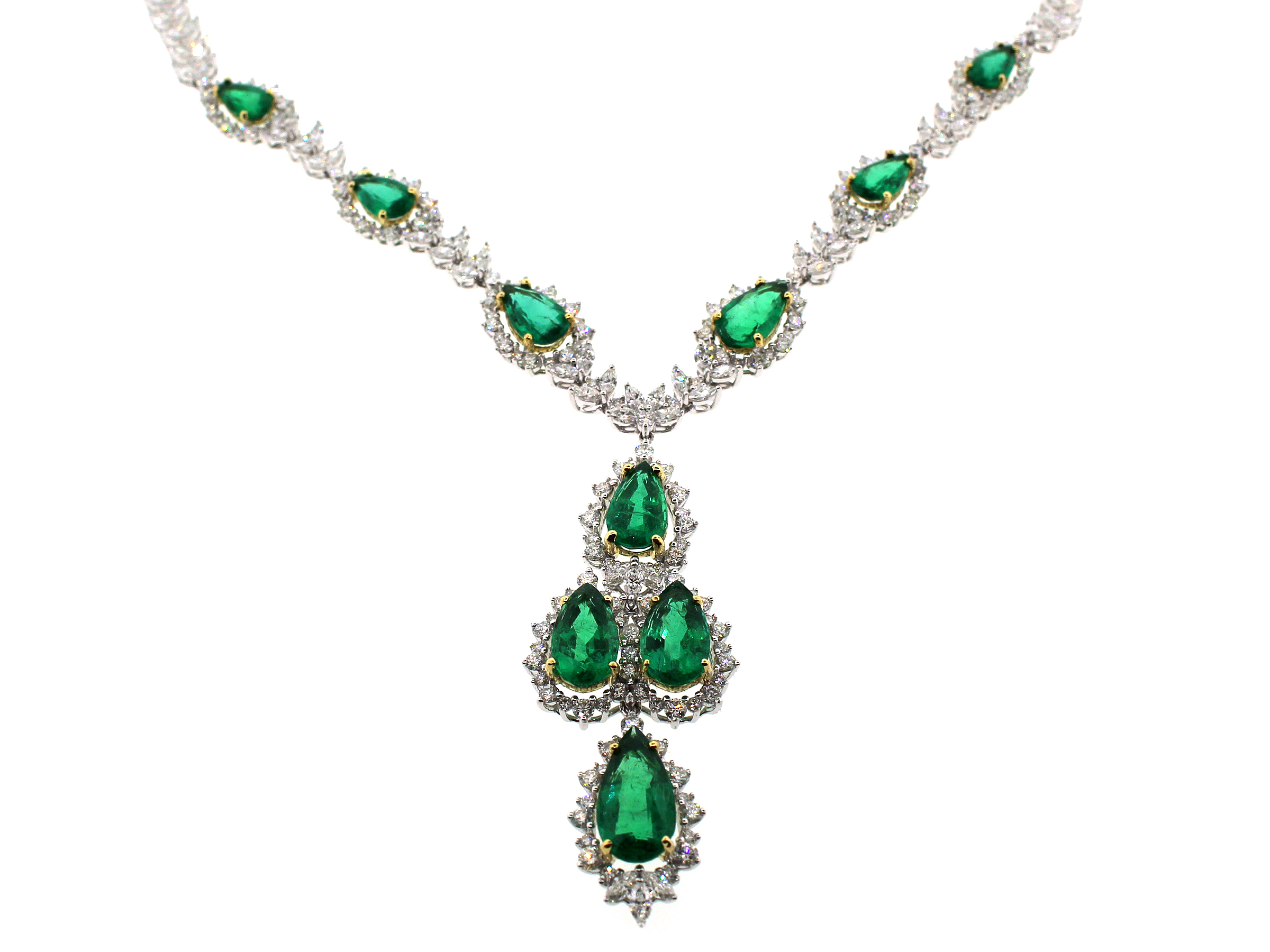 Dilamani Jewelry | Emerald and Diamond Necklace