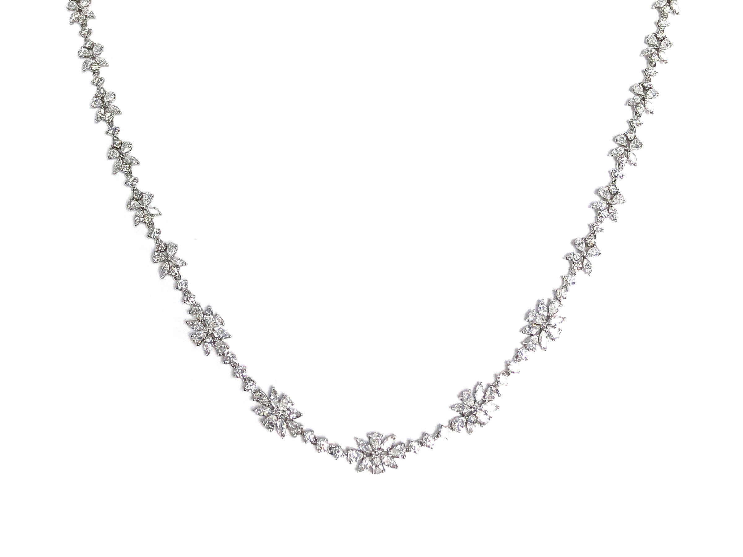 Fancy Shape Diamond Necklace