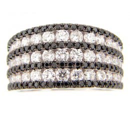 Black & White Diamond Ring