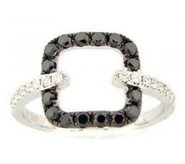 Black & White Diamond Ring