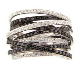 Black & White Diamond Ring