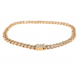 Diamond Pave Link Bracelet