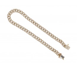 Diamond Pave Link Bracelet