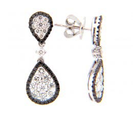 Black & White Diamond Earring