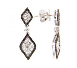 Black & White Diamond Earring