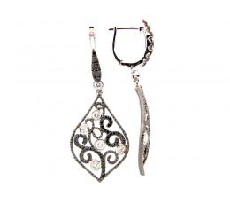 Black & White Diamond Earring