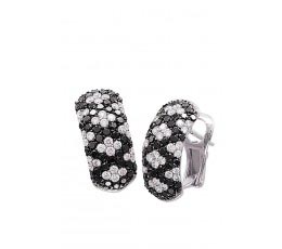 Black & White Diamond Earring