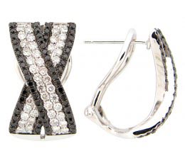 Black & White Diamond Earring