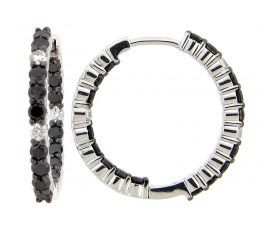Black & White Diamond Earring