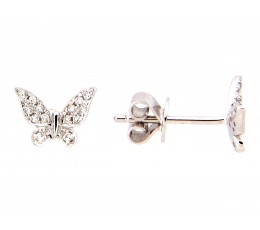 Diamond Butterfly Earring