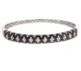 Black & White Diamond Bangle