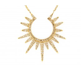 Diamond Sunburst Necklace