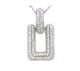 Diamond Rectangle Pendant