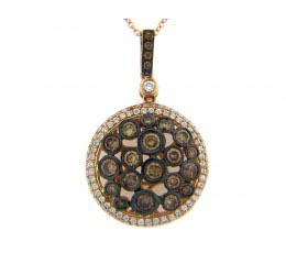 Brown & White Diamond Pendant