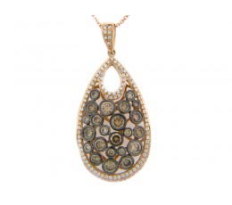 Champagne & White Diamond Pendant