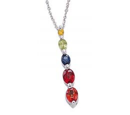 Rainbow Sapphire Pendant