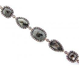 Rose Cut Slice Brown Diamond Bracelet Rose Cut Slice Brown Diamond Bracelet