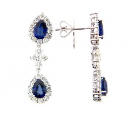 Sapphire and Diamond Earring