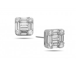 Diamond Cluster Earring