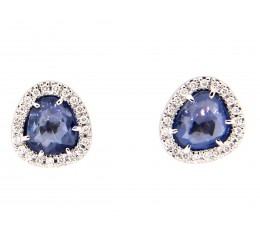 Sapphire & Diamond Earring