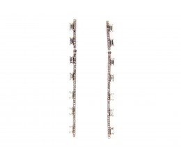 Diamond Long Bar Earring