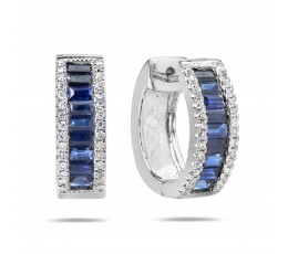 Sapphire & Diamond Earring