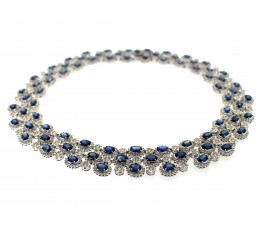 Sapphire & Diamond Necklace