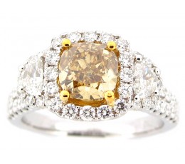 Natural Yellow Diamond Ring